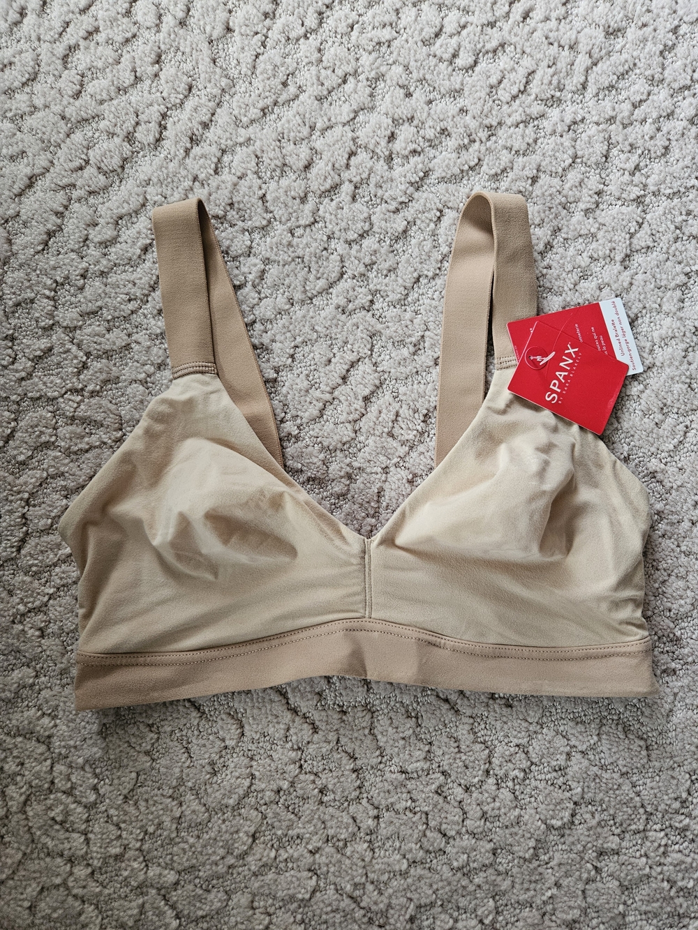 SPANX Beige Wireless Soft-Cup Bra
